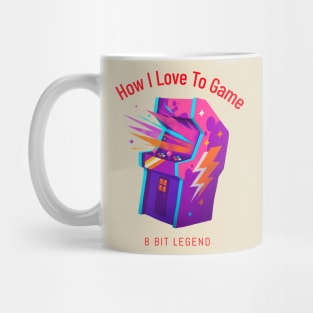 8 bit legend, gamer Mug